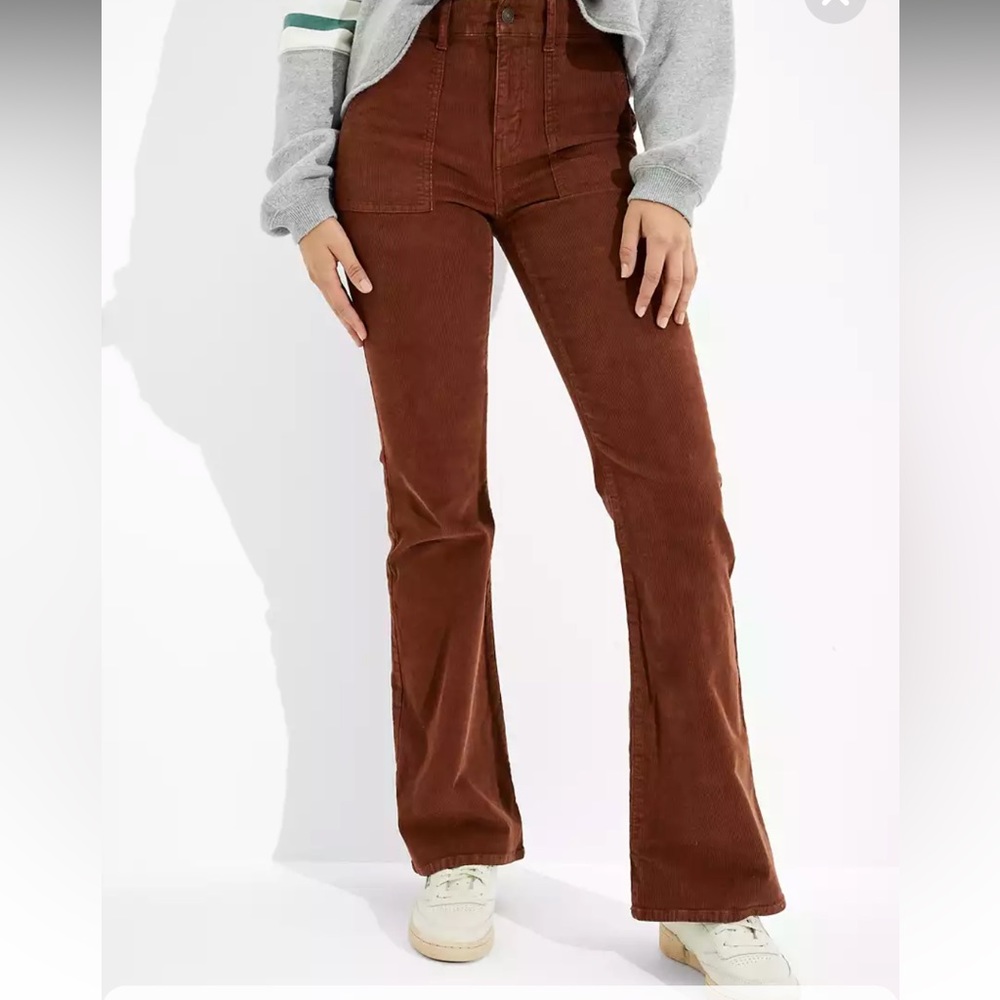 AE Corduroy Super High-Waisted Flare Pant (6 long)